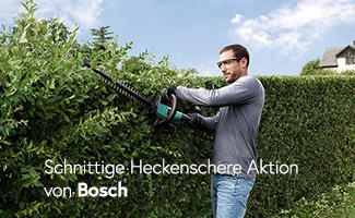 Schnittige Heckenschere Aktion von Bosch