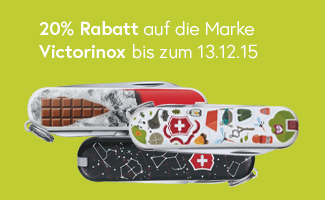 20% Rabatt auf die Marke Victorinox bis zum 13.12.15