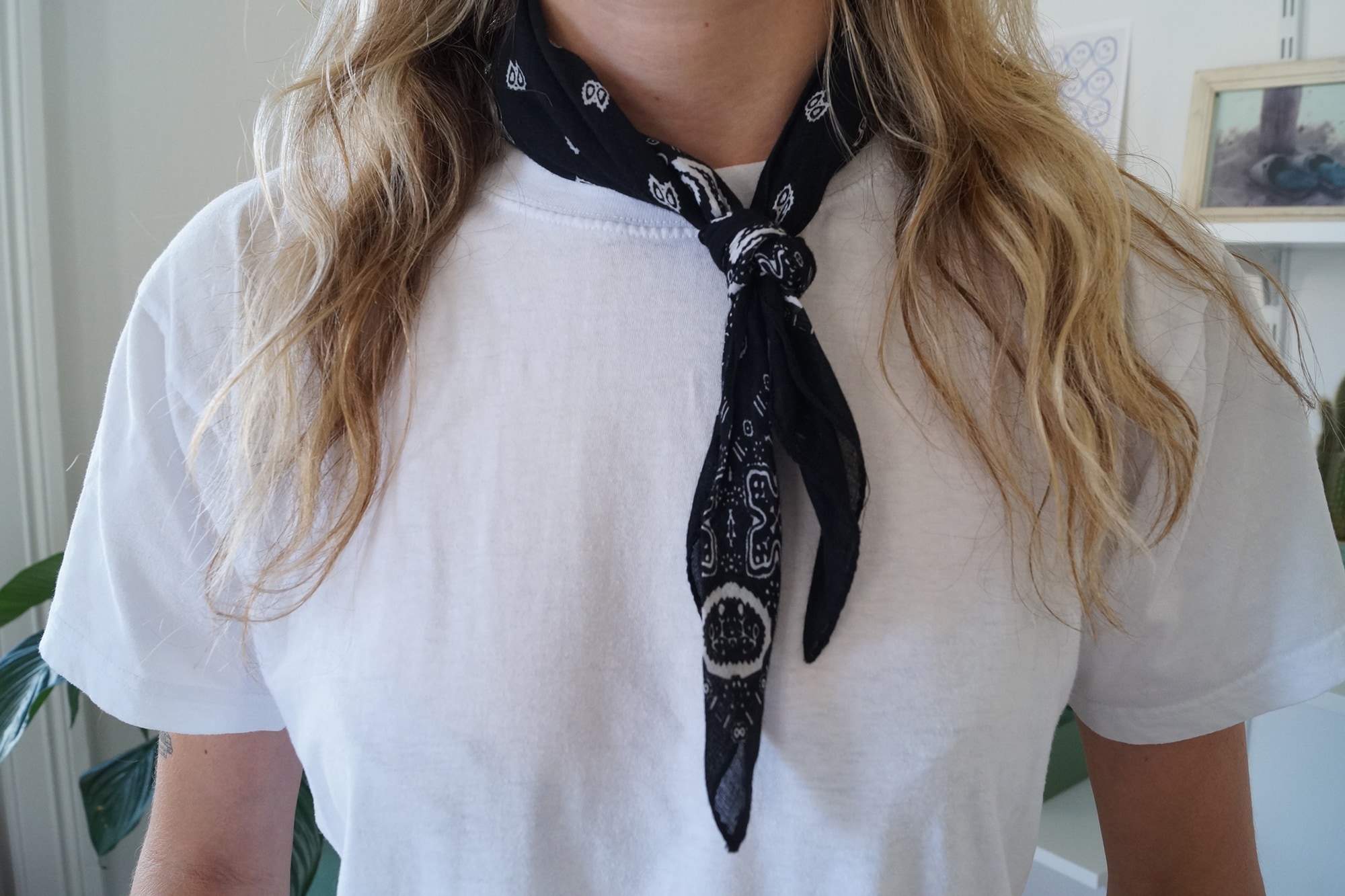 neck tie square knot