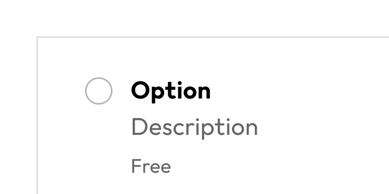 Collapsible Option