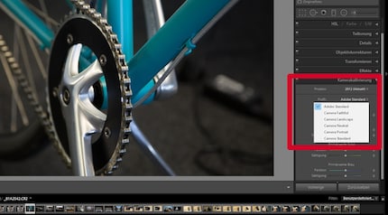 Mit den Kameraprofilen in Lightroom kannst du auch für RAW einen Bildstil  festlegen