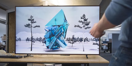 La collection d’art propose également des toiles abstraites.
