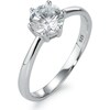 Rhomberg Solitaire Ring (50, Silver)