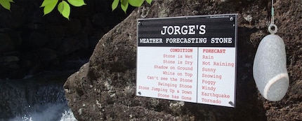 Le pietre meteorologiche - anch'esse analogiche, ma non proprio disposte a fornire informazioni.
