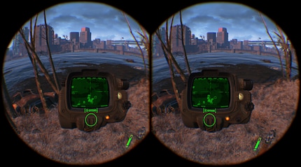 Le Pip-Boy s'intègre parfaitement dans la VR.