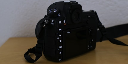 La Nikon D850 ha pulsanti illuminati.