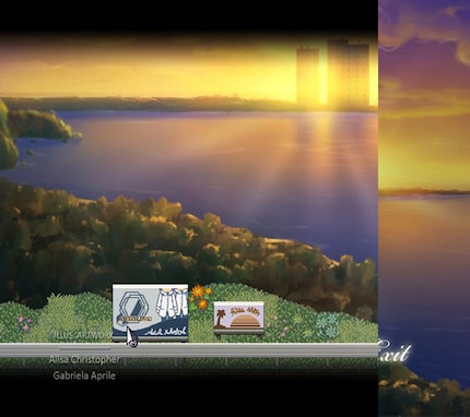 The right-hand side of the screen freezes in full-screen mode of «Finding Paradise».