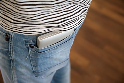 It actually fits in my pocket, albeit just barely.