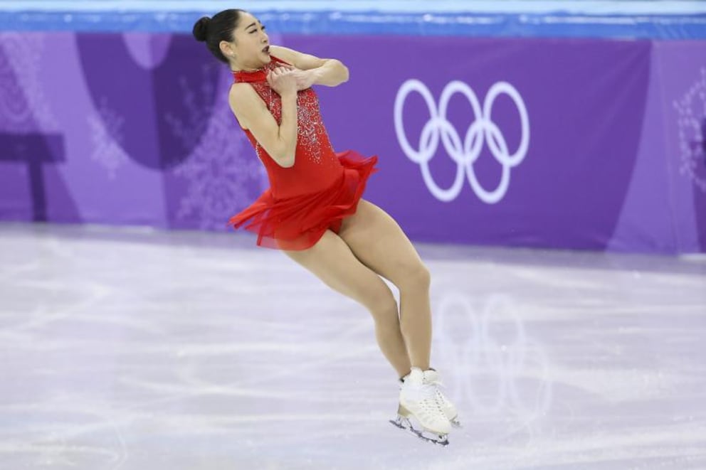 Mirai Nagasu an den Olympischen Spielen in Pyeongchang.