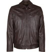 Otto Kern Leather jacket with turn down collar
