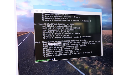 ... et lisez l’adresse IP du RasPi.