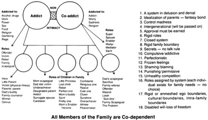 Schema di una famiglia disfunzionale e le relazioni tra di loro. Fonte: thediagram.com