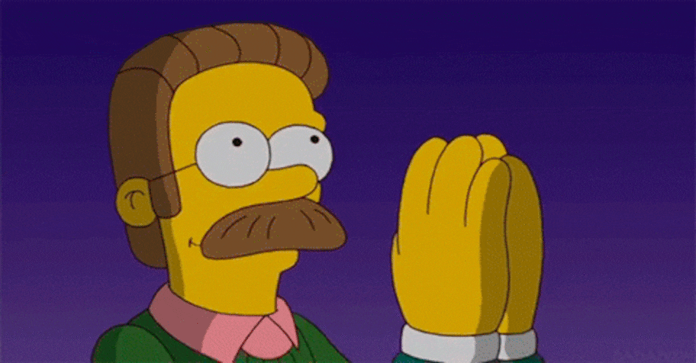 Ned Flanders kann auch anders: Der Teufel trägt einen Schnauz.