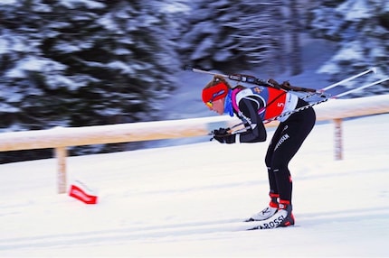 Vivienne Sommer, biathlète de 17 ans, en solde
