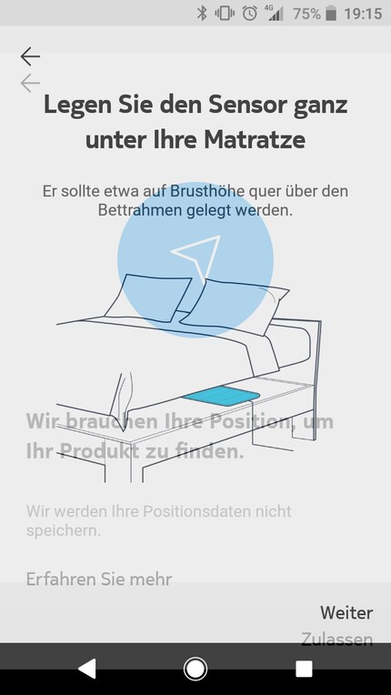Die Einrichtung ist einfach.