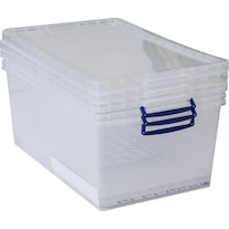 Really Useful Box Scatola di plastica da 3 pezzi (70 x 44 x 28 cm, 62 l)
