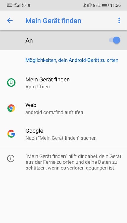 Parameters under Android