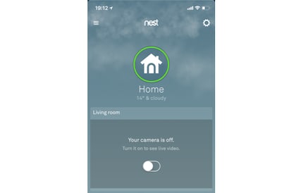 The Nest app is kept simple and clear.