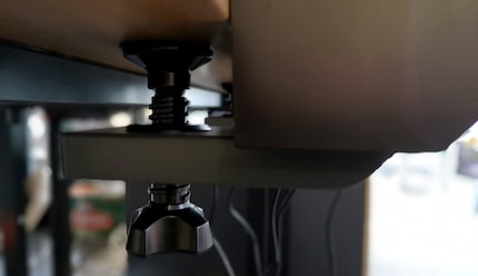 Grazie ai fissaggi, la postazione rimane ben salda e stabile anche nel pieno dell’azione.