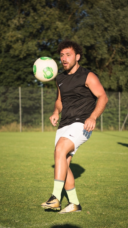 ...und auf dem Trainingsplatz in Dübendorf.