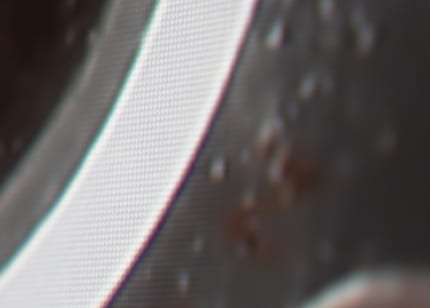 From a grid of pixels, we get two, slightly superimposed.