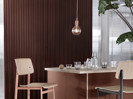Zonen bilden leicht gemacht: Leuchtmittel wie diese sind eine simple Lösung, Bereiche abzugrenzen. Bild: Muuto