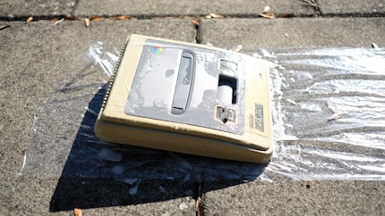 The wrapping is to prevent the hydrogen peroxide from evaporating.