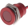 Rs Pro 14mm flush anodised LED wires,red 220Vac
