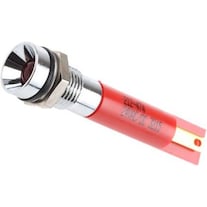 Rs Pro Indicatore LED 8mm a incasso 24Vcc rosso