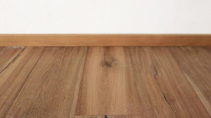 After hours of work, the floor is finished.