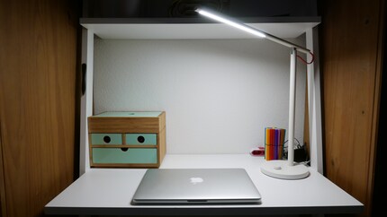 Bei mir fügt sich die Lampe ein, als wäre sie schon immer da gewesen.