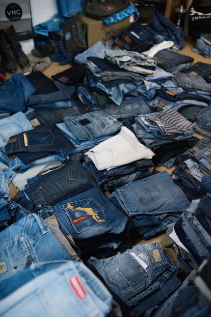 Denim as far as the eye can see.
