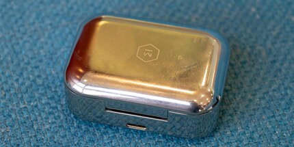 The charging box magically attracts fingerprints.