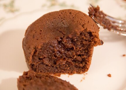 Il liquido è diverso: la torta alla lava era ancora commestibile