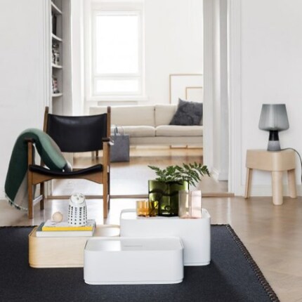 These boxes can also double up as bedside tables. Photo: Iittala