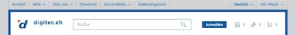 Per un non vedente, non è facile capire che gli elementi in alto a destra facciano parte di un menu.