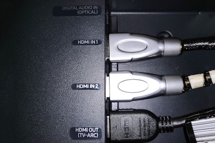 Three HDMI inputs and an optical cable connector - one or two more wouldn't go amiss.