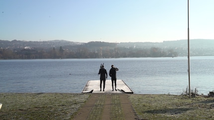 We’ve got the lake all to ourselves.