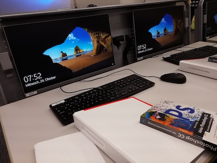Our workstation is well equipped.
