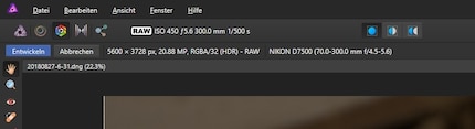 Im Entwicklungsmodus fehlen diese Buttons.