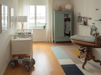 L'aménagement final de la chambre d'enfant par Alexandra Meyer.
