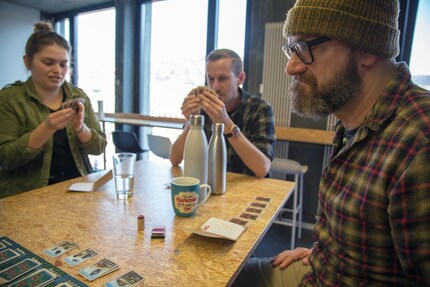 Concentration before the next mountain tour.