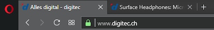 Opera Tabs sind wieder oben links