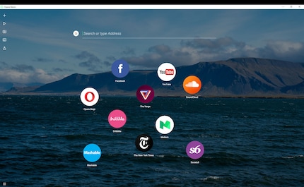 Der Startbildschirm mit Speed Dial