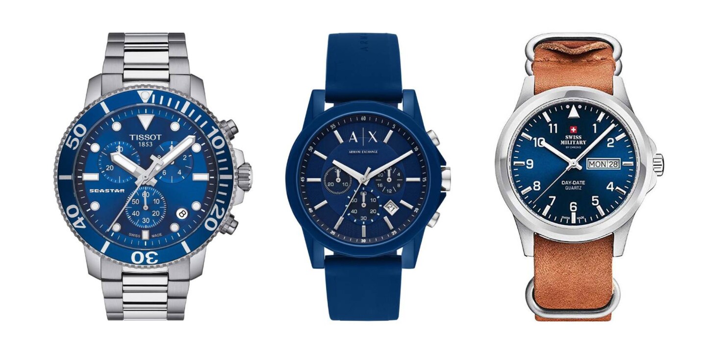 Blue highlights: new wristwatches