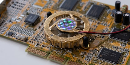 GPUs didn't need giant fans yet.