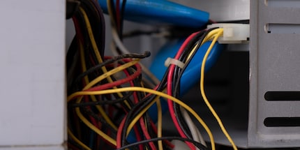 Cables as far as the eye can see.