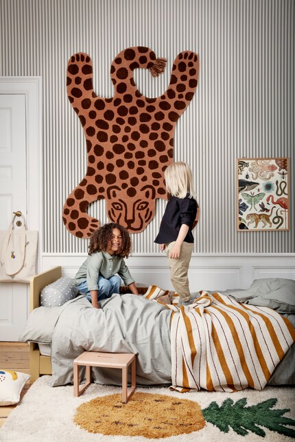 Un concetto uniforme evoca un aspetto armonioso che attraversa l'intera stanza. Immagine: Ferm Living