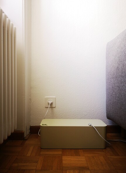 Alle Kabel lassen sich nicht verstecken, aber schön verpacken.