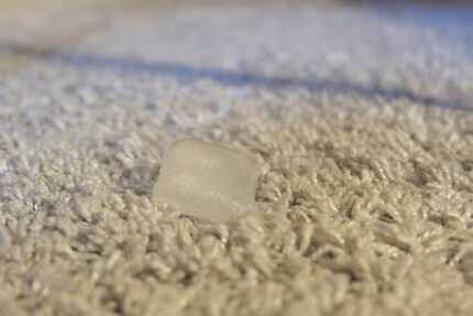 Eiswürfel machen sich nicht nur gut in deinem Getränk, sondern auch auf deinem Teppich.